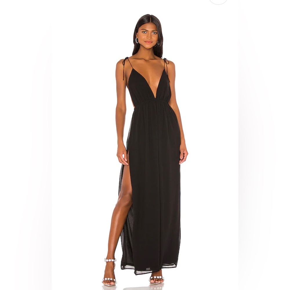 Natasha Maxi Dress in Black from Superdown